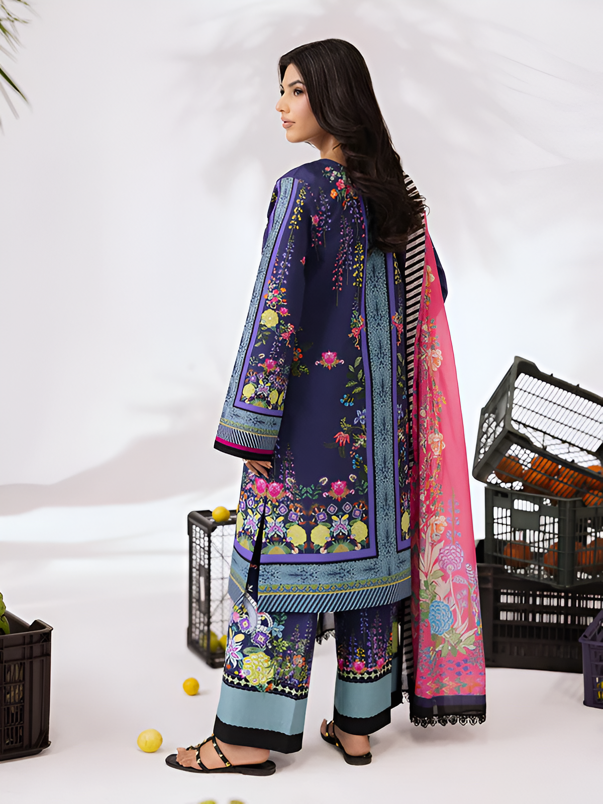 ZARA SHAHJAHAN Printed 3 Piece Suit PV-3047