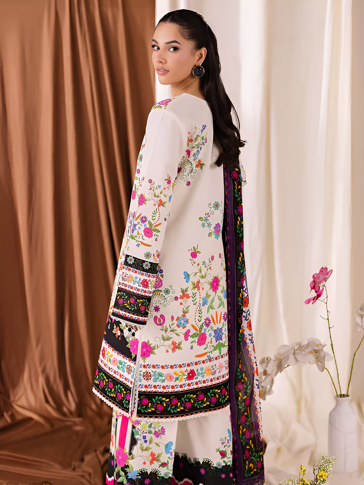 ZARA SHAHJAHAN Printed 3 Piece Suit PV-3050