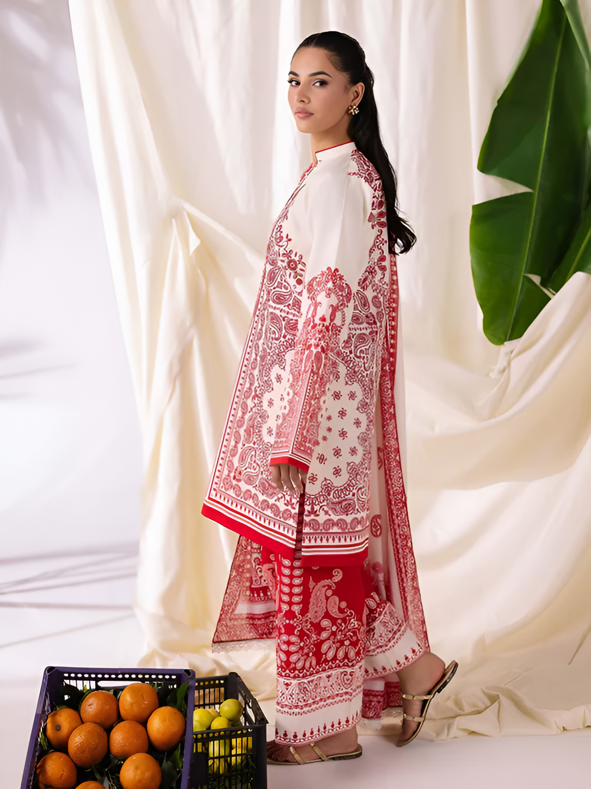 ZARA SHAHJAHAN Printed 3 Piece Suit PV-3051
