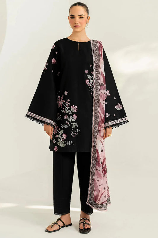 Farasha 3 Piece Embroidered Lawn Dress PV-087