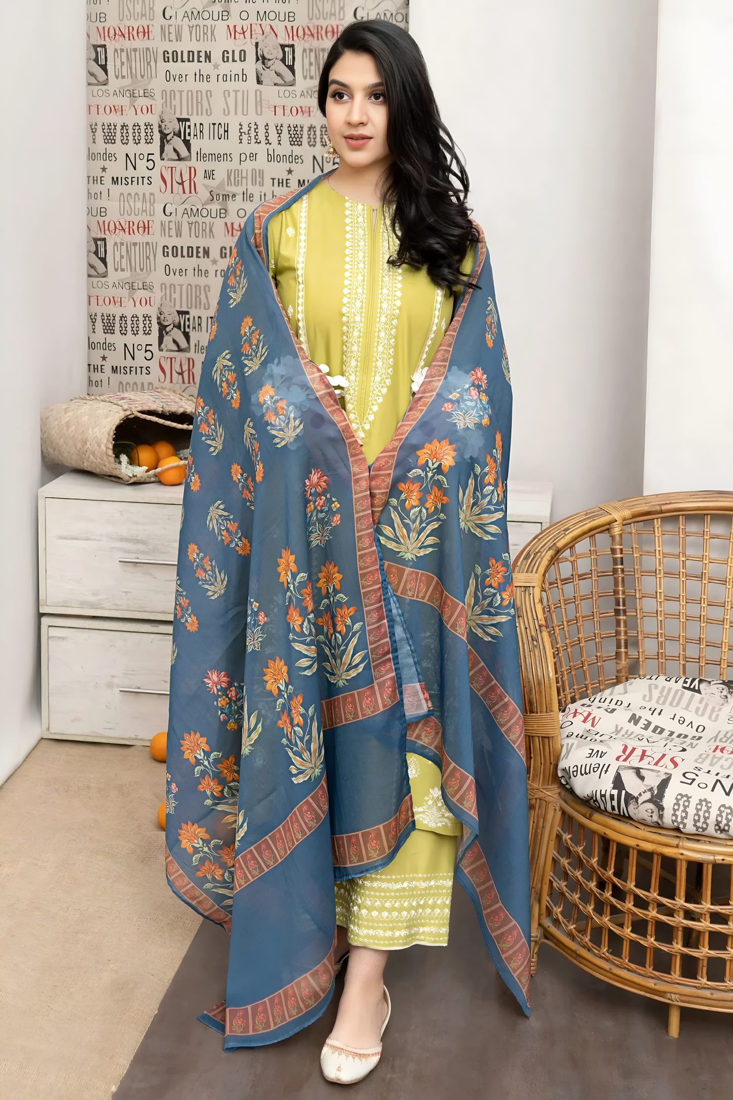 Urge Embroidered 3 Piece Lawn Dress PV-043