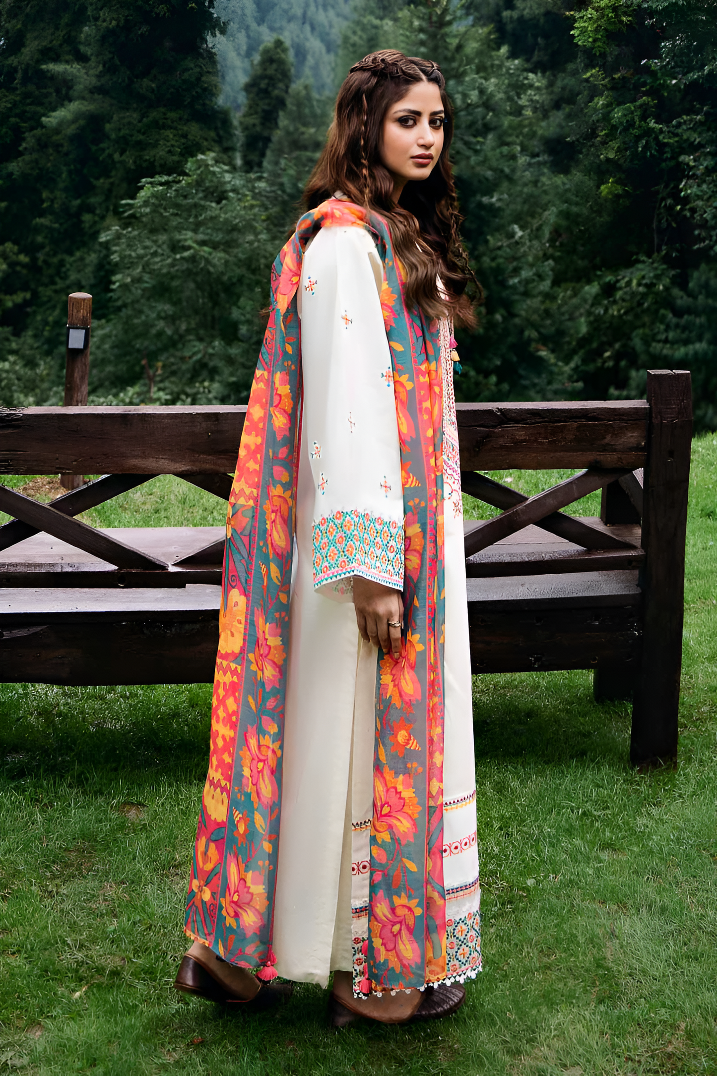 Sapphire Embroidered 3 Piece Lawn PV-059