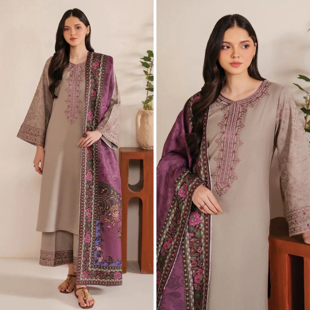 Jazmin 3 PIece Embroidered Lawn Suit PV-549