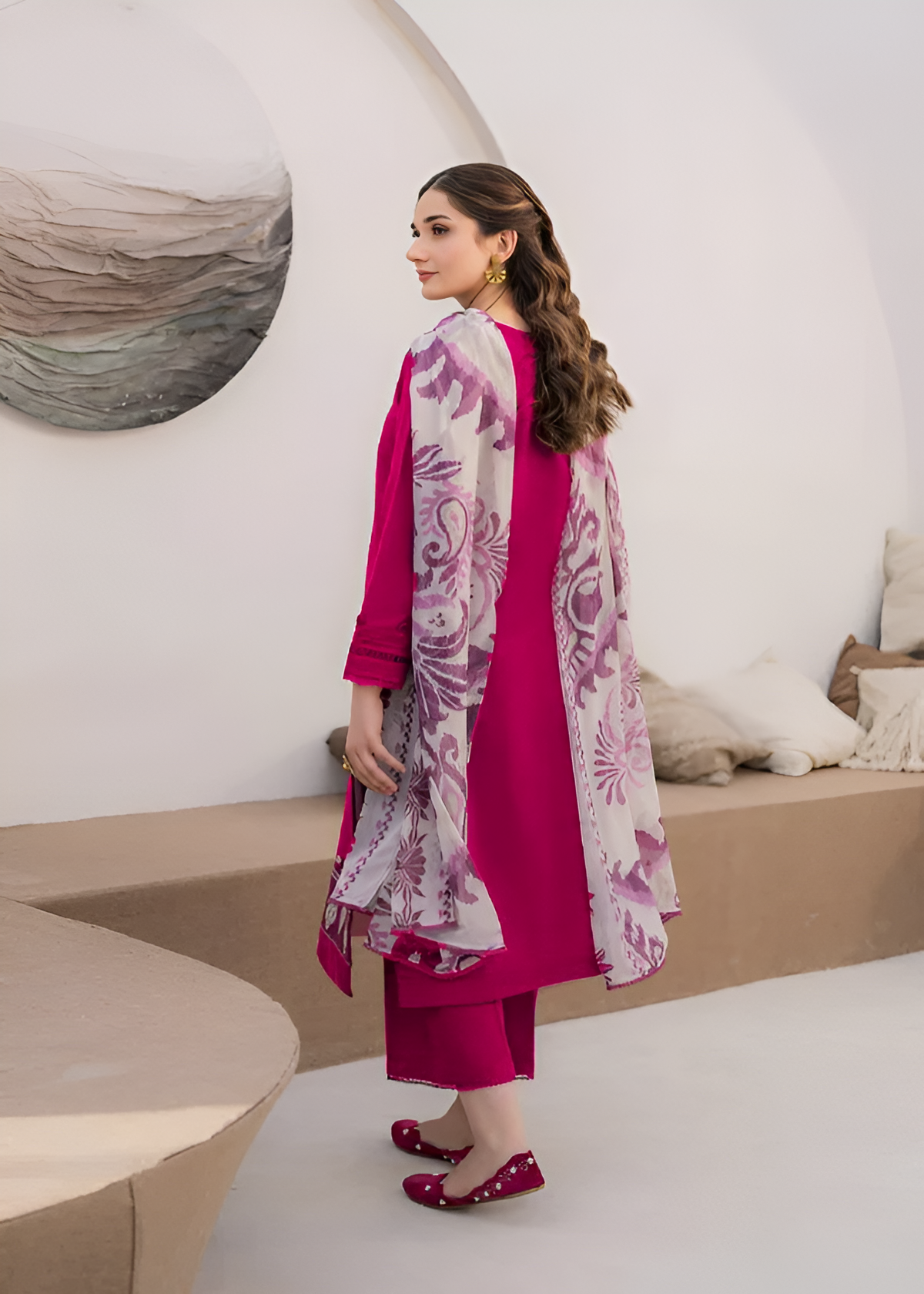 Zara Shahjahan Embroidered lawn 3 Piece PV-3015
