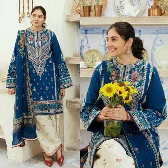 Zara ShahJahan 3-Piece Embroidered Lawn PV-35