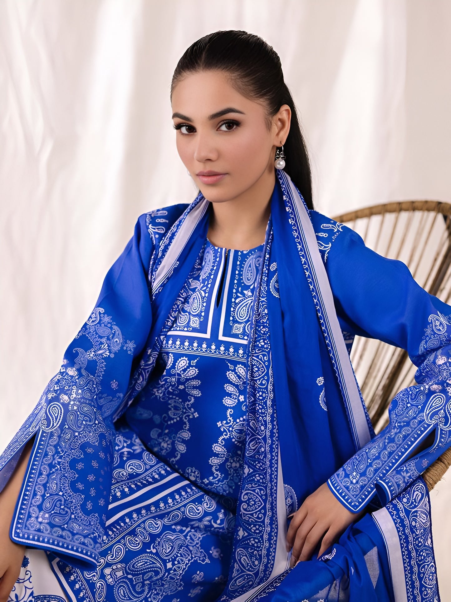 ZARA SHAHJAHAN Printed 3 Piece Suit PV-3049