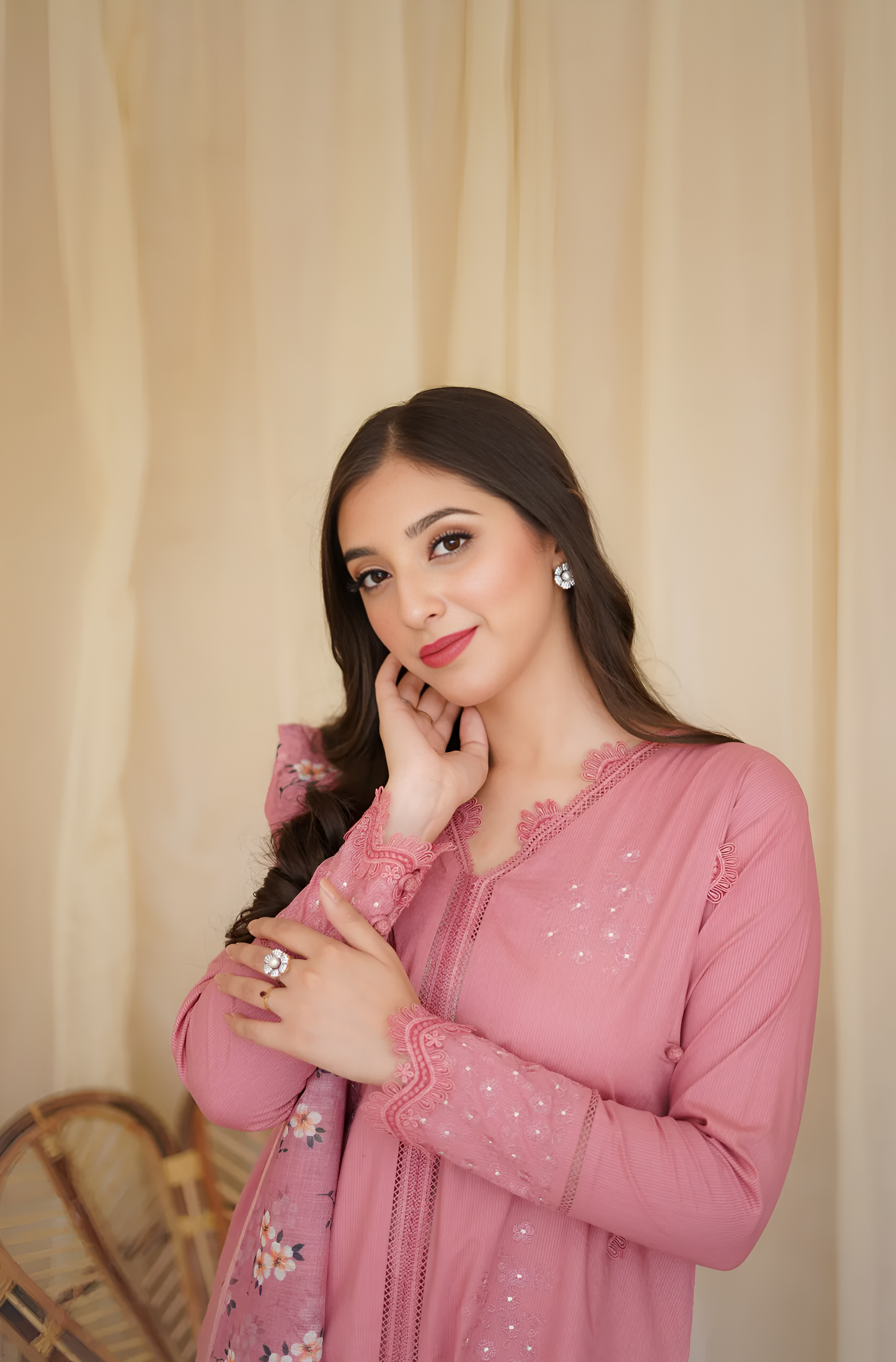 Poshak Villa 3 Piece Lawn Embroidered Suit PV-010