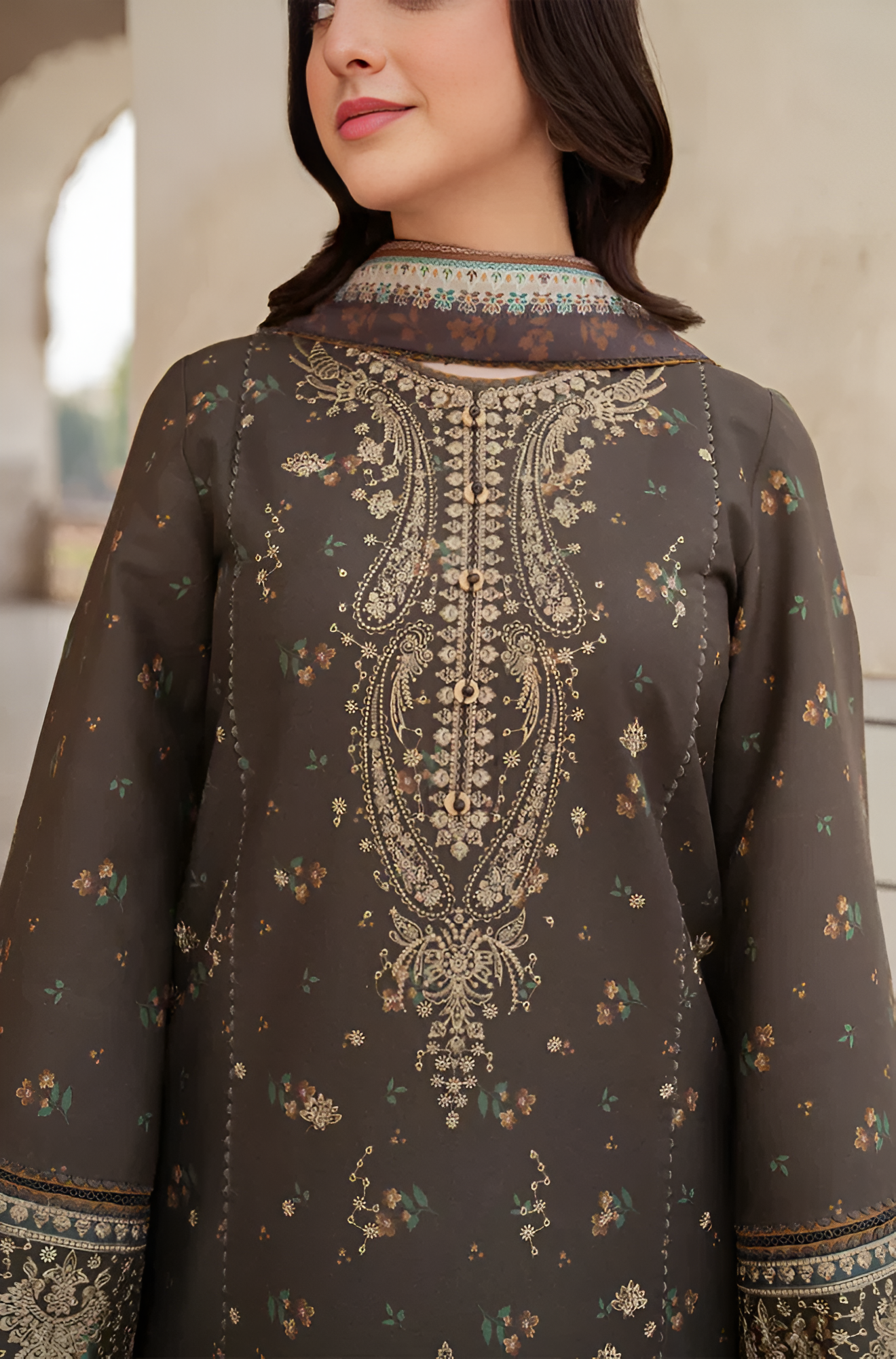 Jazmin Embroidered Lawn 3 Piece PV-038