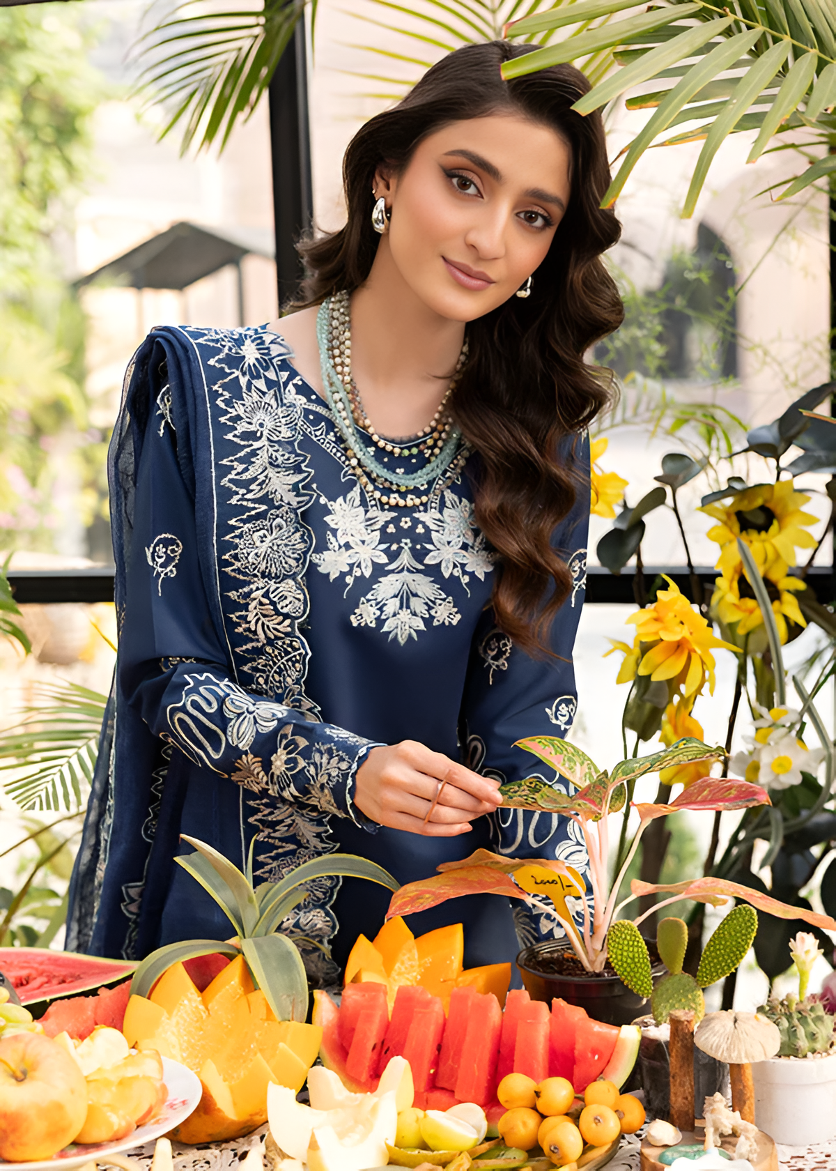Mushq Embroidered lawn 3 Piece PV-3012