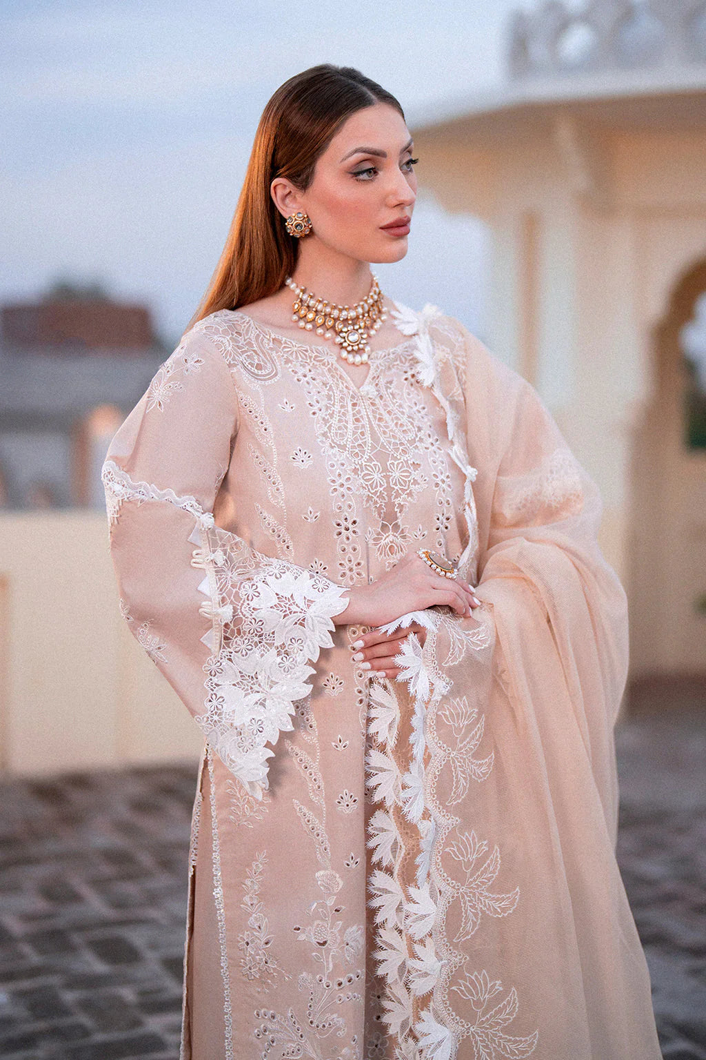 Poshak Villa Embroidered Lawn 3 Piece PV-1020