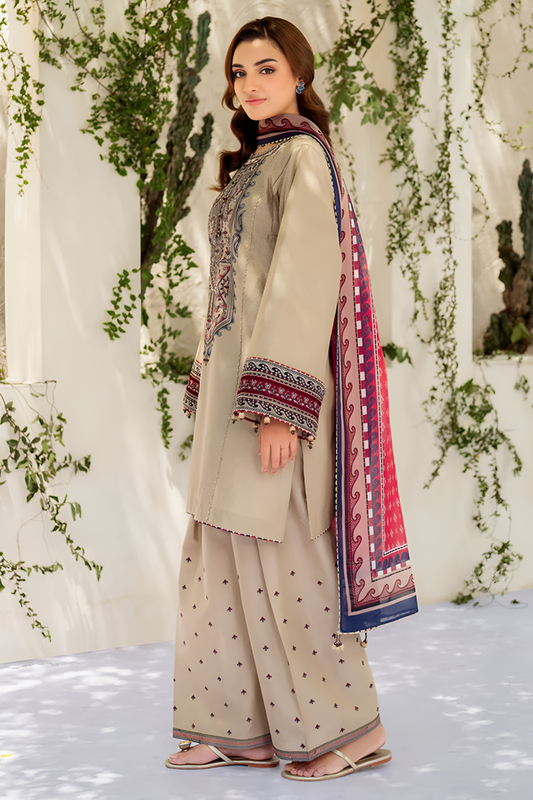 Poshak Villa 3 Piece Embroidered Lawn PV-1013