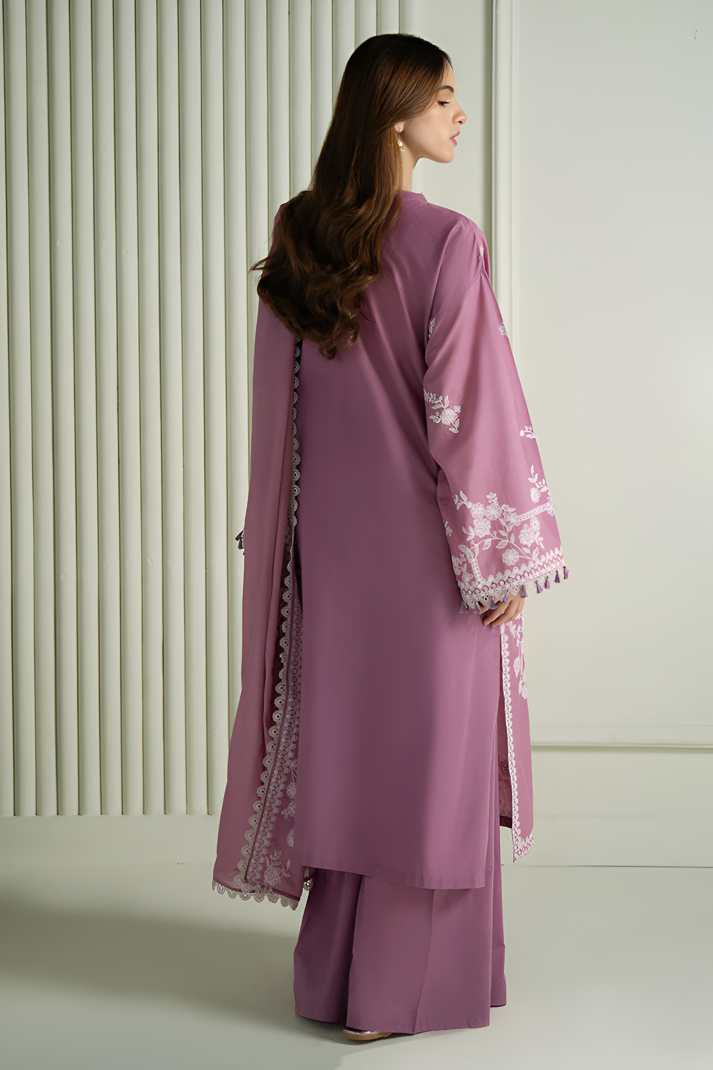 Cross Stitch 3 Piece Lawn Embroidered PV-1014
