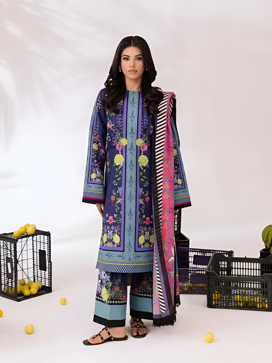ZARA SHAHJAHAN Printed 3 Piece Suit PV-3047
