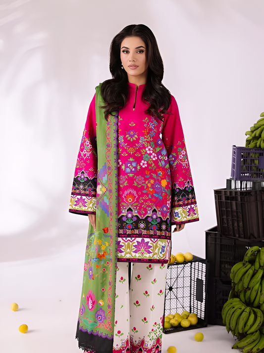 COCO BY ZARA SHAHJAHAN Printed 3 Piece Suit PV-3054