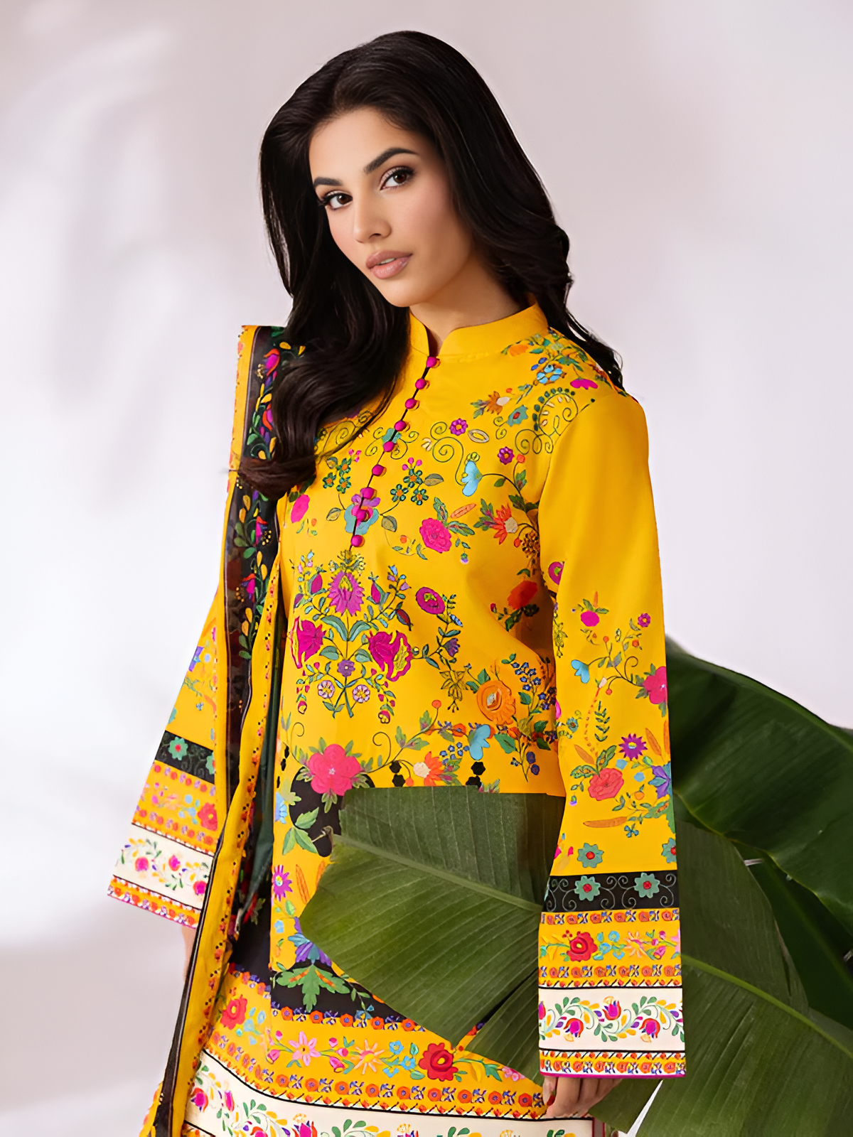 COCO BY ZARA SHAHJAHAN Printed 3 Piece Suit PV-3052