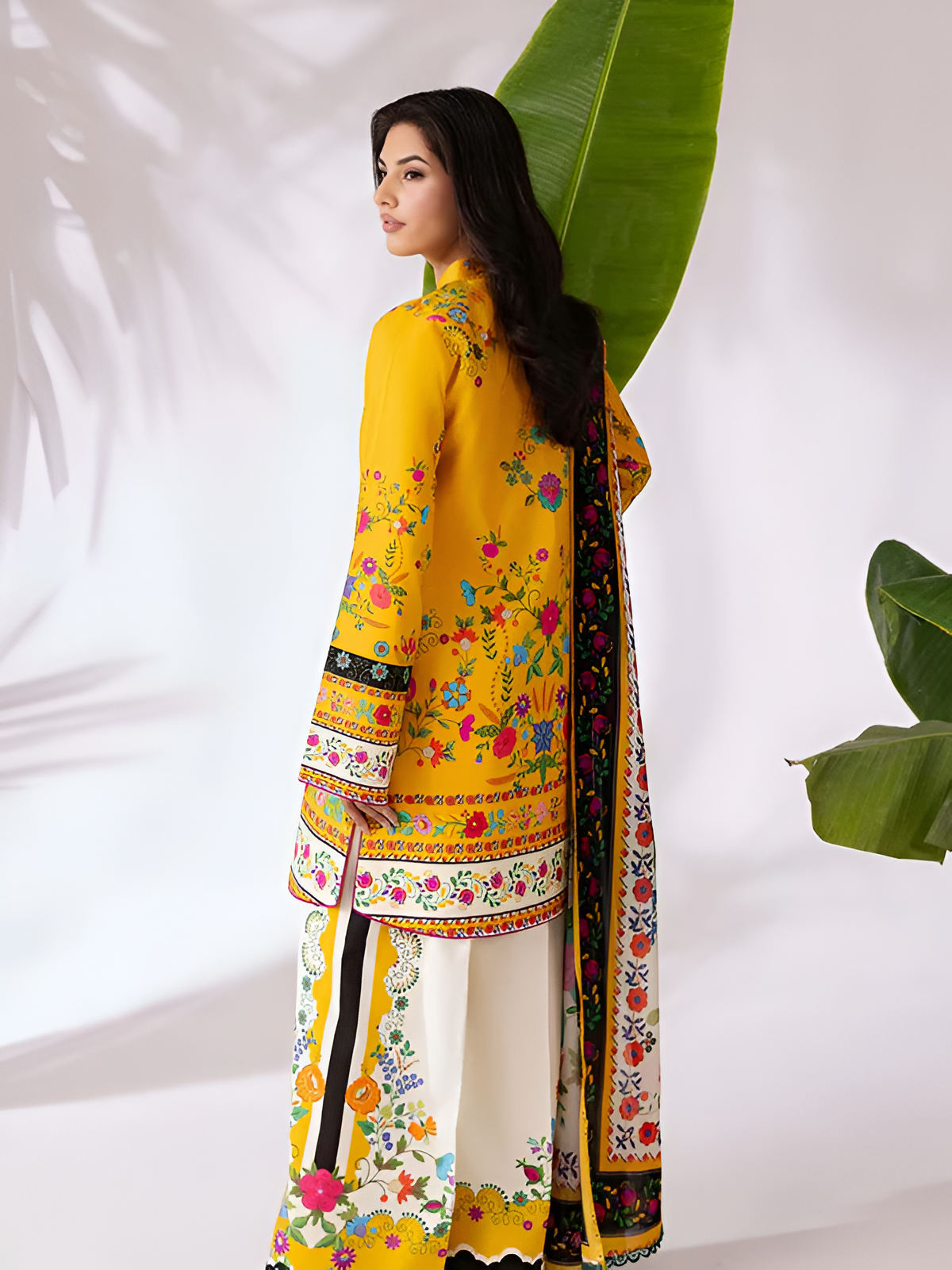 COCO BY ZARA SHAHJAHAN Printed 3 Piece Suit PV-3052