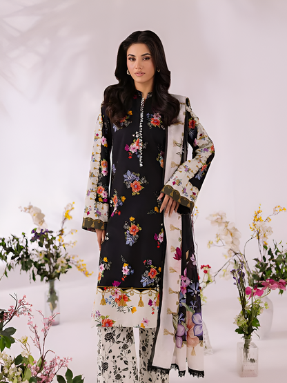 ZARA SHAHJAHAN Printed 3 Piece Suit PV-3045