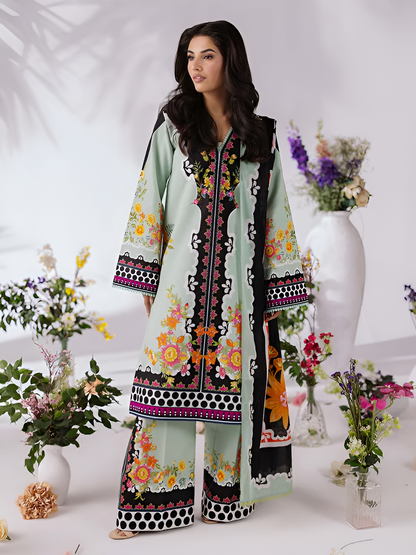 COCO BY ZARA SHAHJAHAN Printed 3 Piece Suit PV-3053