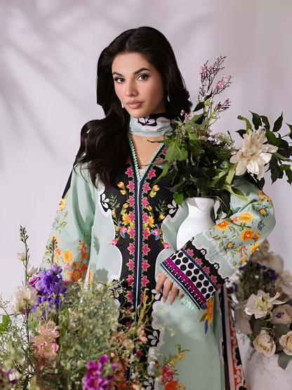 COCO BY ZARA SHAHJAHAN Printed 3 Piece Suit PV-3053