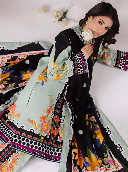 COCO BY ZARA SHAHJAHAN Printed 3 Piece Suit PV-3053