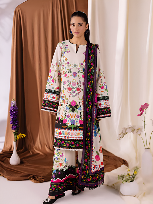 ZARA SHAHJAHAN Printed 3 Piece Suit PV-3050