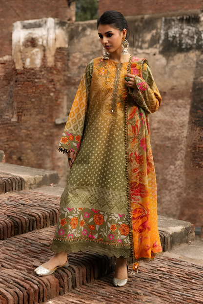 Charizma Printed three piece suit PV-3070