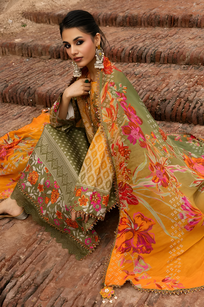 Charizma Printed three piece suit PV-3070