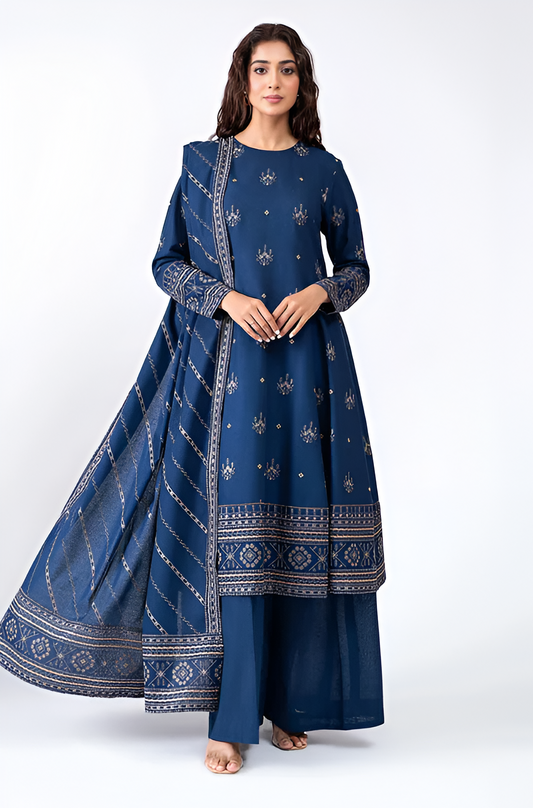 PV - 3pc Embroidered Lawn Dress D-007