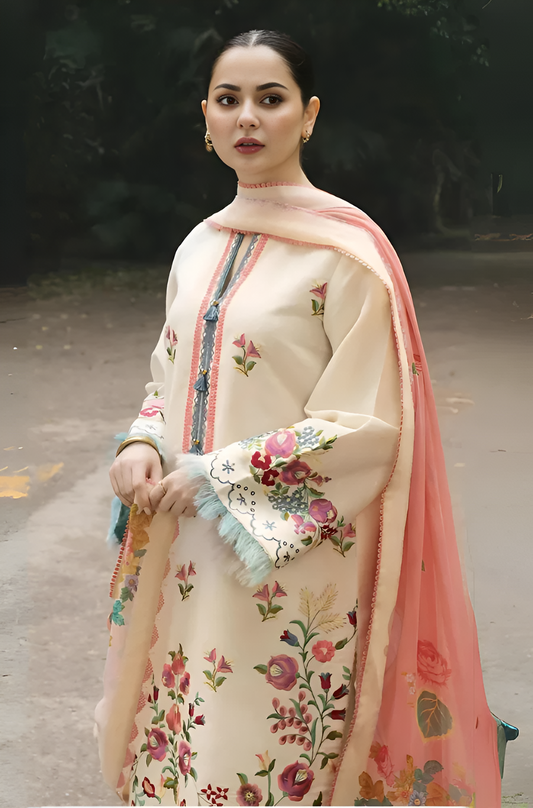 COCO Embroidered lawn 3 Piece PV-3029