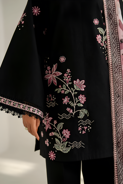 Farasha 3 Piece Embroidered Lawn Dress PV-087