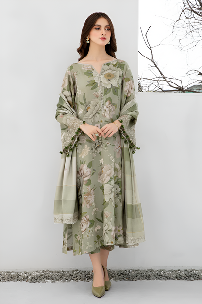 Baroque 3 Piece Lawn Suit PV-011