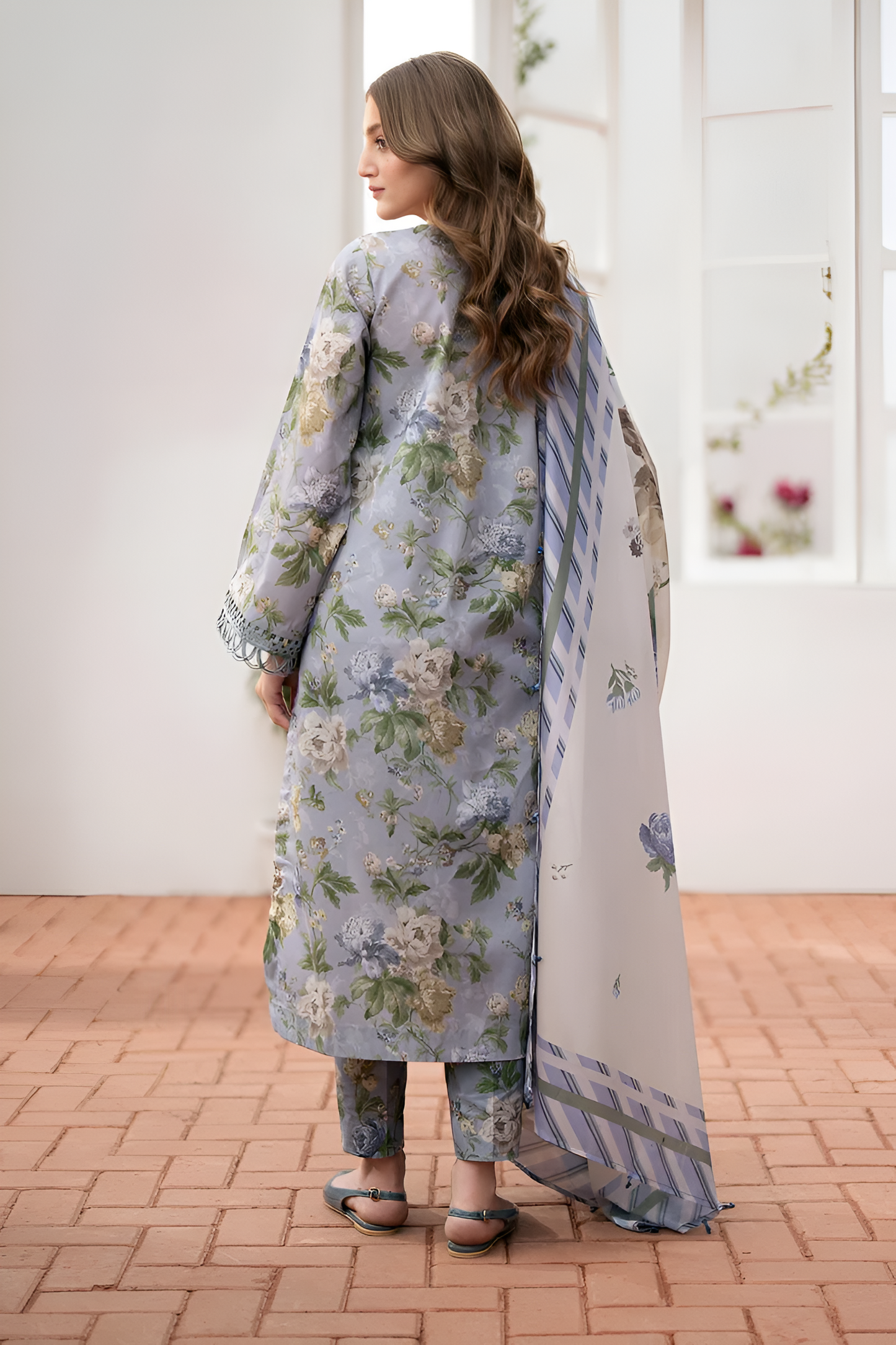 Baroque Summer Lawn 3 Piece PV-030