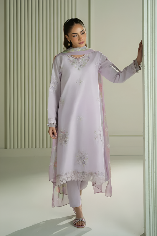 Cross stitch Embroidered lawn 3 Piece PV-3032