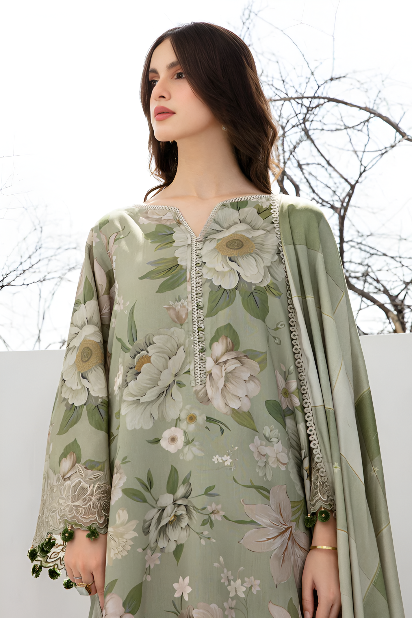 Baroque 3 Piece Lawn Suit PV-011
