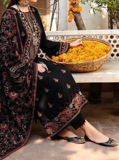 Dhanak 3-Piece Embroidered Dress D-GD T10