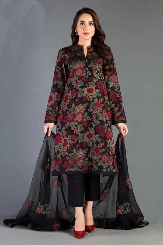 PV- Lawn Dress D- 073