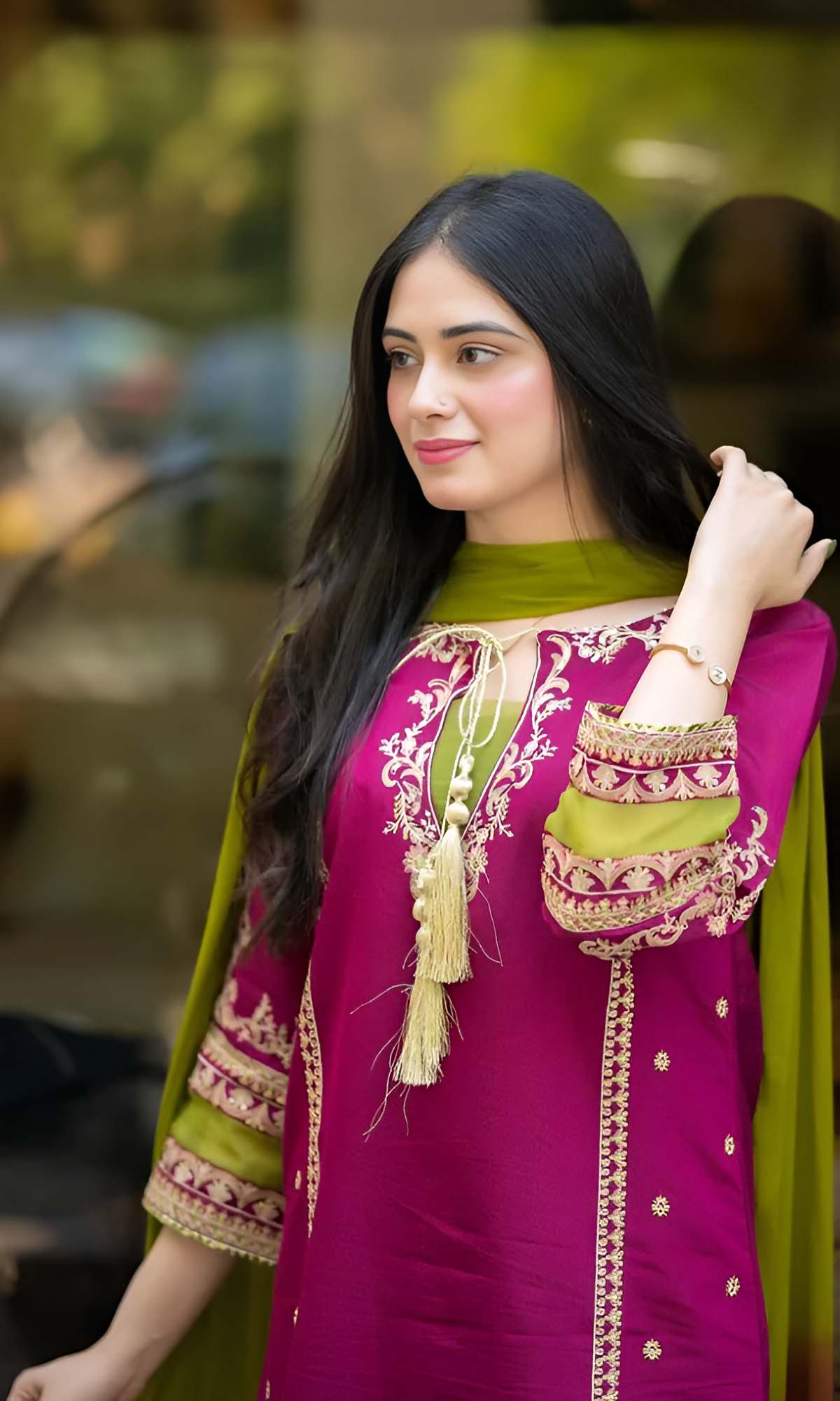 MEENA 3 Piece Embroidered Lawn PV-077