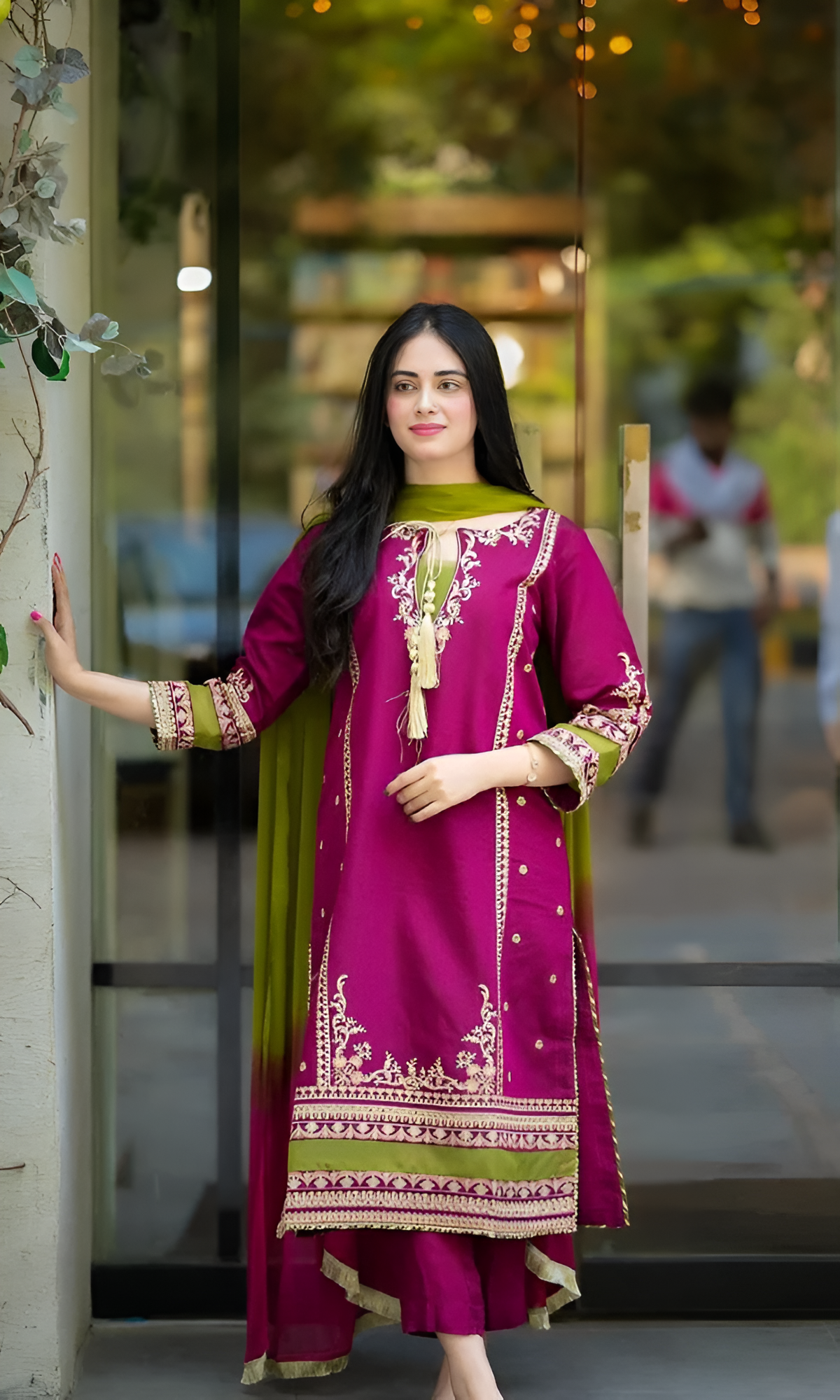 MEENA 3 Piece Embroidered Lawn PV-077
