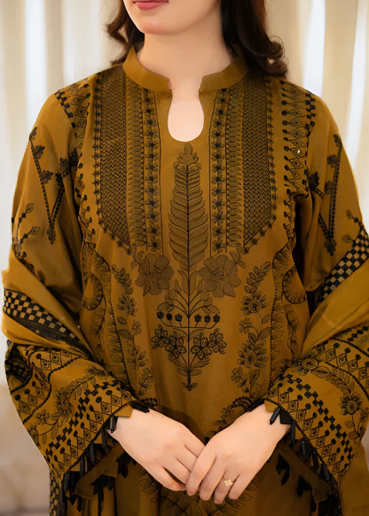 Poshak Villa Lawn Embroidered 3 Piece PV-1008