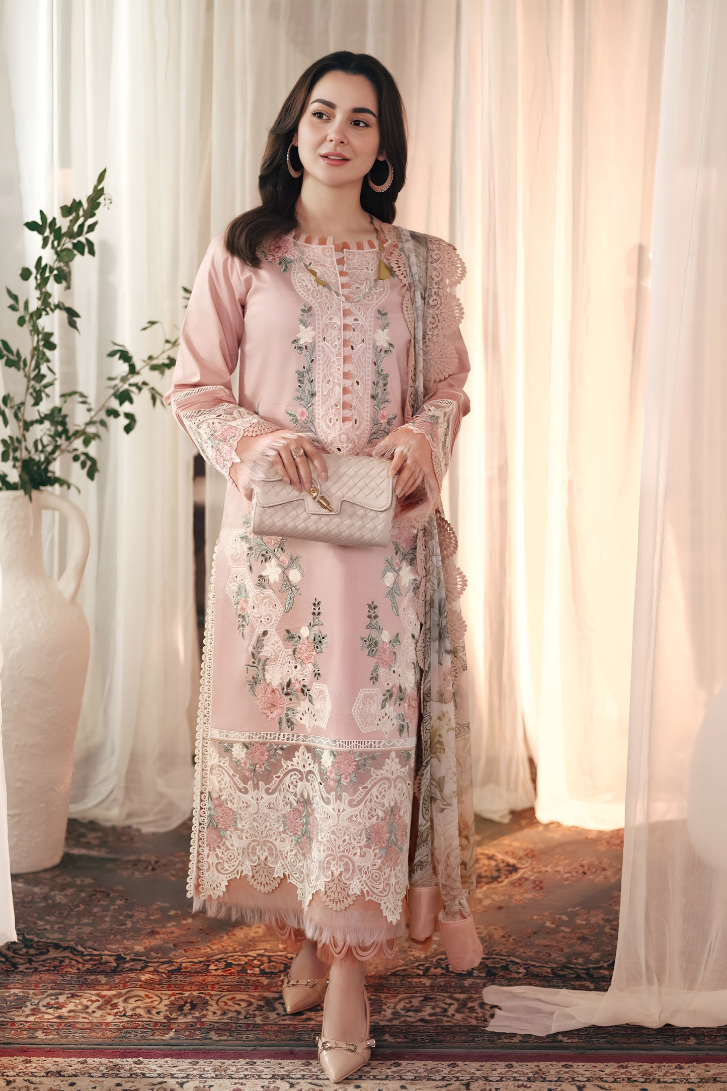 Jade Premium Lawn Embroidered 3 Piece Suit PV-106