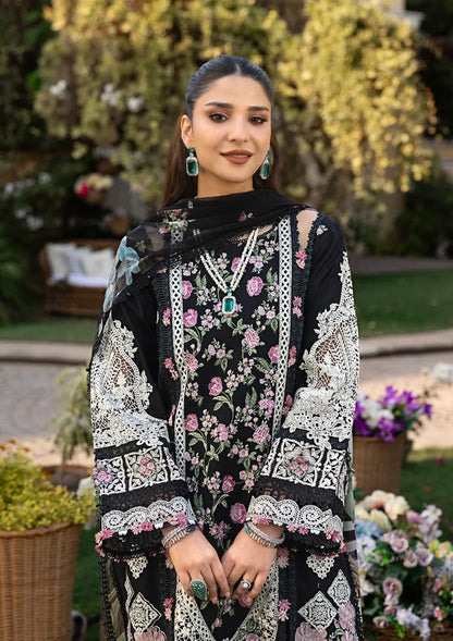 Poshak Villa Embroidered Lawn Dress 3 Piece PV-1019