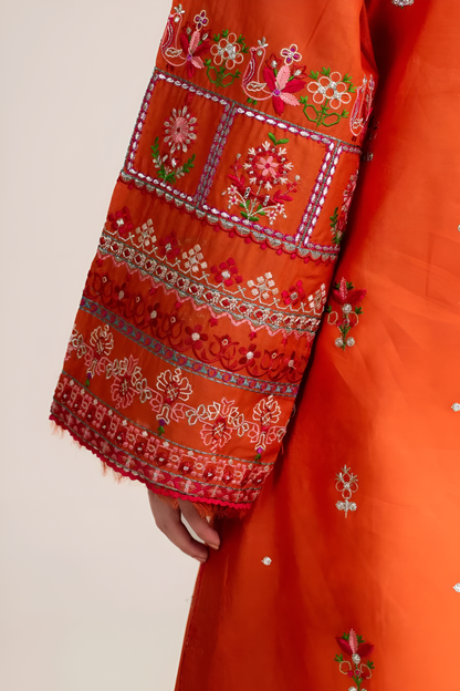 Baroque 3 Piece Embroidered LawnSuit PV-037