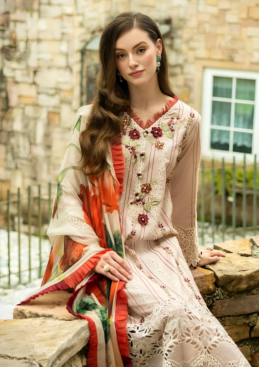 Mushq Embroidered lawn 3 Piece PV-3020