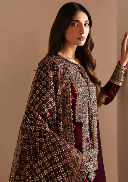 7010 - JZ Embroidered Velvet 3-Piece Dress