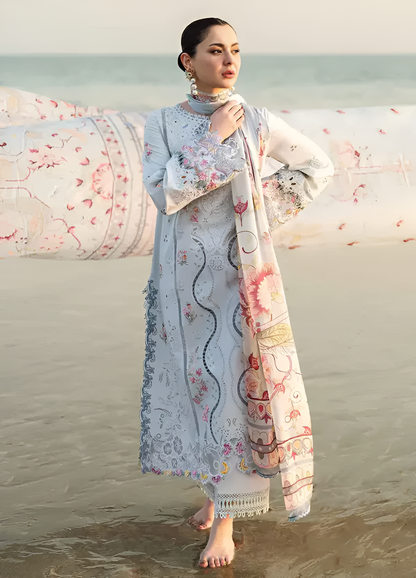 Qalamkar Chikenkari Embroidered 3 Piece Lawn PV-575