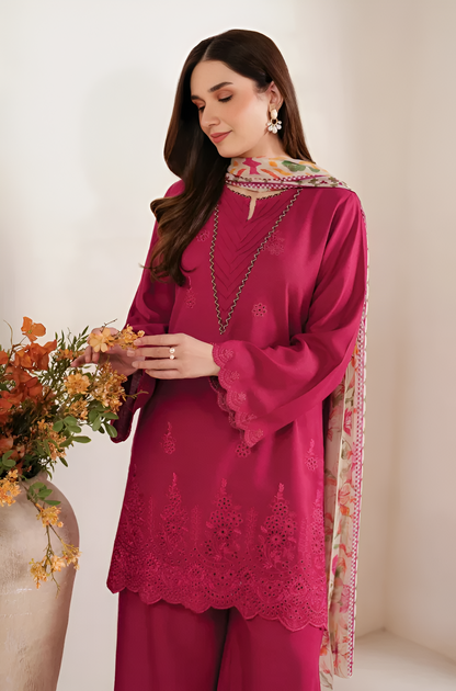 Cross Stitch Lawn Embroidered 3 Piece PV-1007