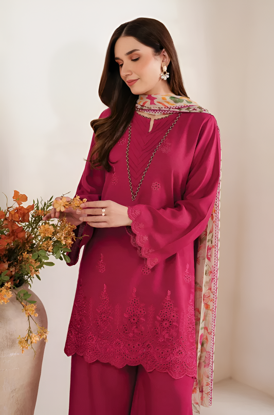 Cross Stitch Lawn Embroidered 3 Piece PV-1007