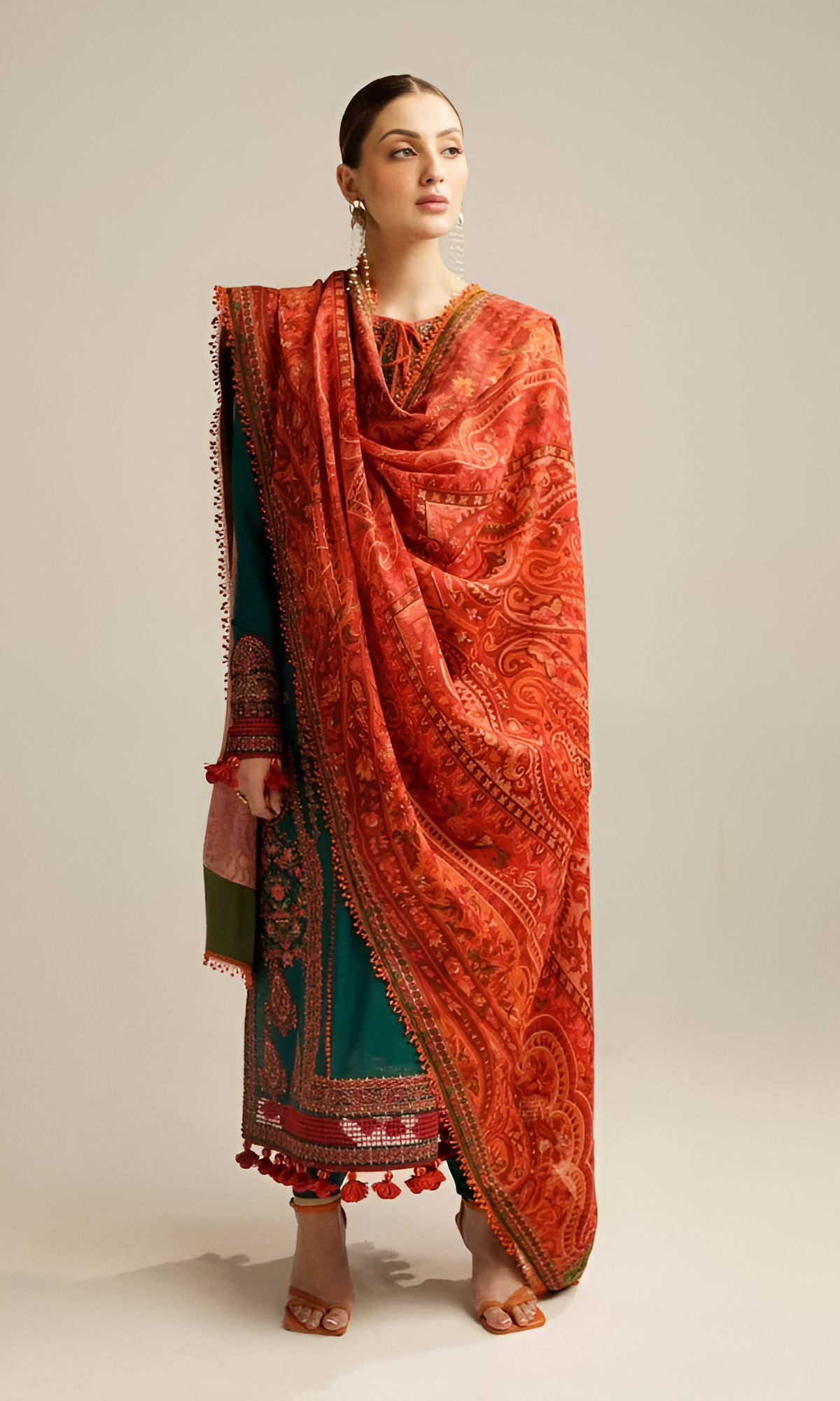 Hussain Rehar Embroidered 3 Piece Lawn PV-1001