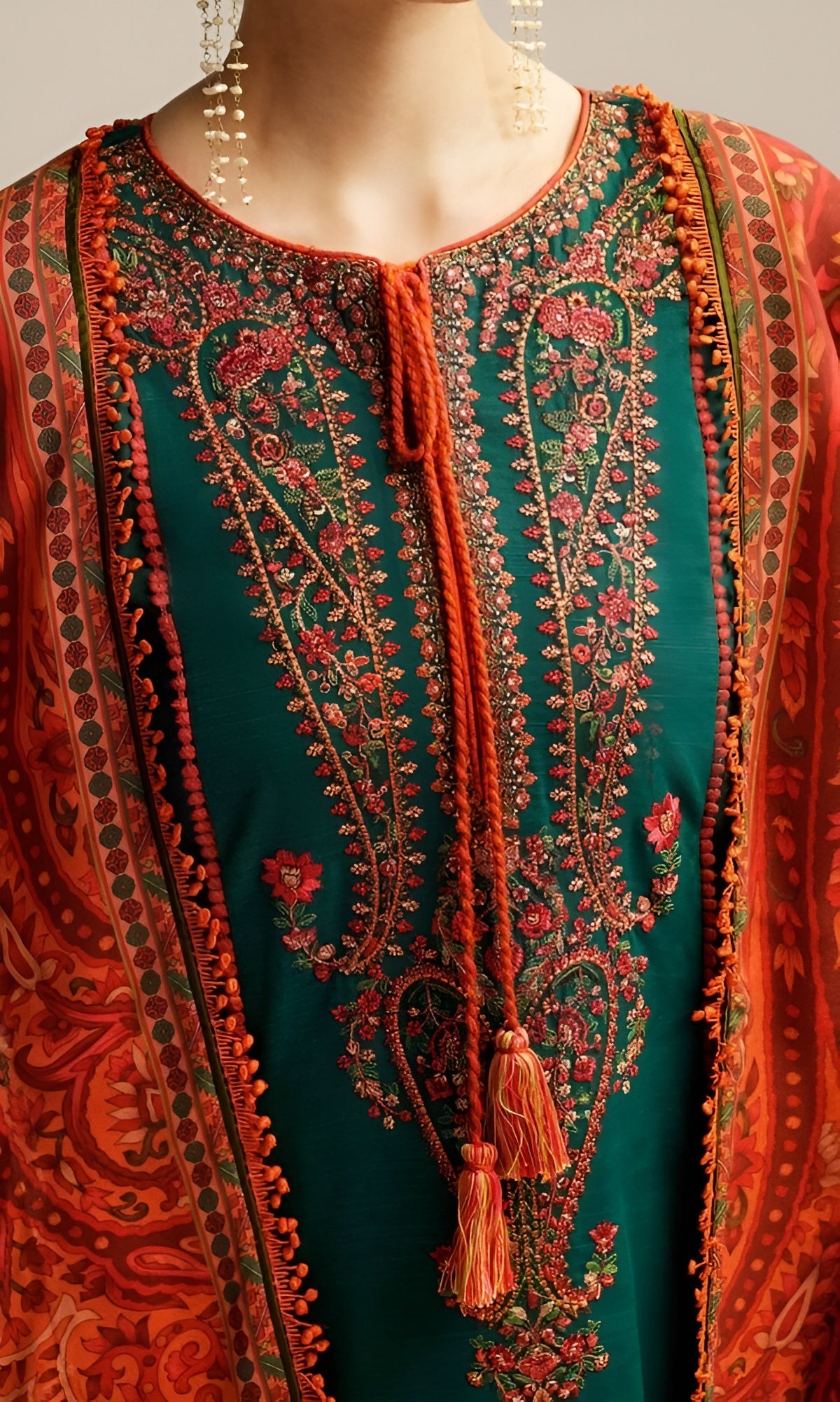 Hussain Rehar Embroidered 3 Piece Lawn PV-1001