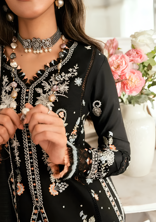 Qalamkar Embroidered lawn 3 Piece PV-3008